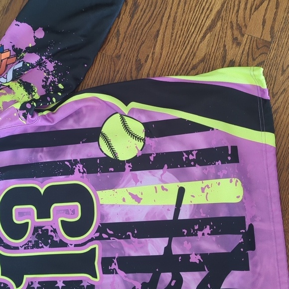 Berserk Purple/Black/Yellow Pullover Hoodie A Rod/J Rod Oversized Graphic Sz XXL - Picture 7 of 11